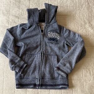 Roots Kids Blue Zip-Up Hoodie